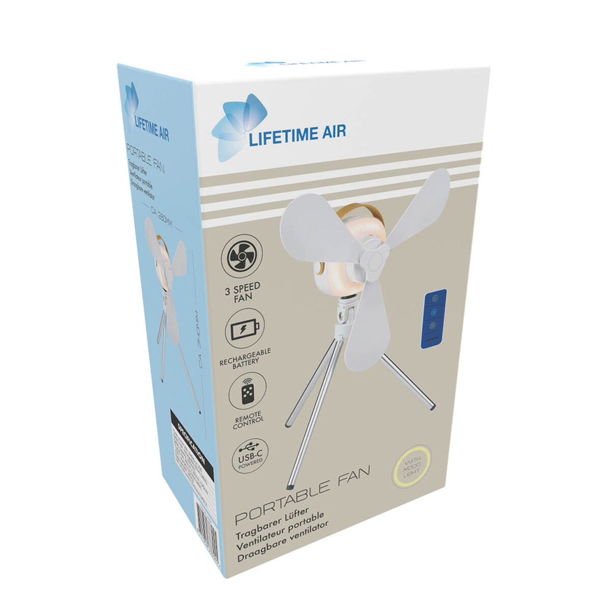 Ventilador de Sobremesa Lifetime Blanco 28 x 28 x 34 cm 4 S7926687_3