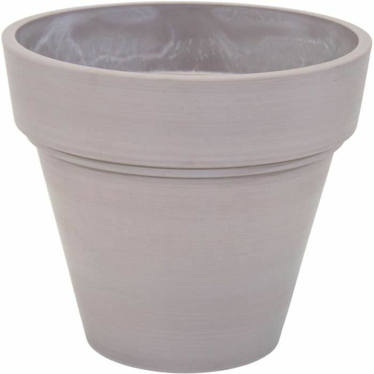 Maceta Mega Collections Ecostone Planter Marrón Taupé Plástico Reciclado 43 x 43 x 74 cm 41 x 35 cm 1 S71013011_0