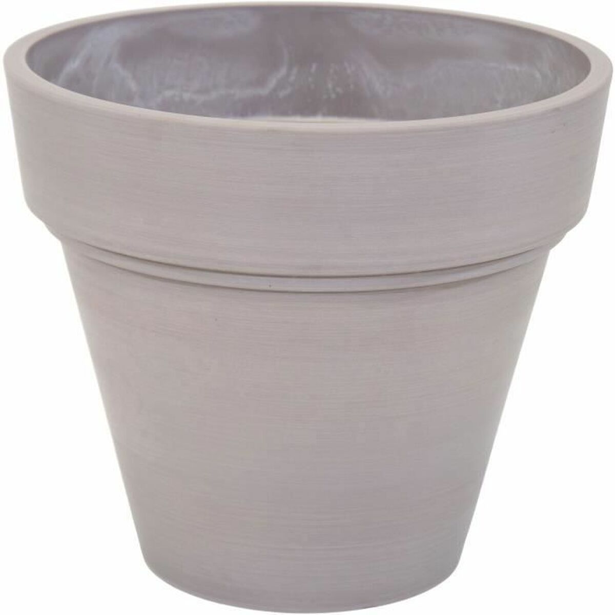 Maceta Mega Collections Ecostone Planter Marrón Taupé Plástico Reciclado 55 x 51 cm 1 S71013014_0