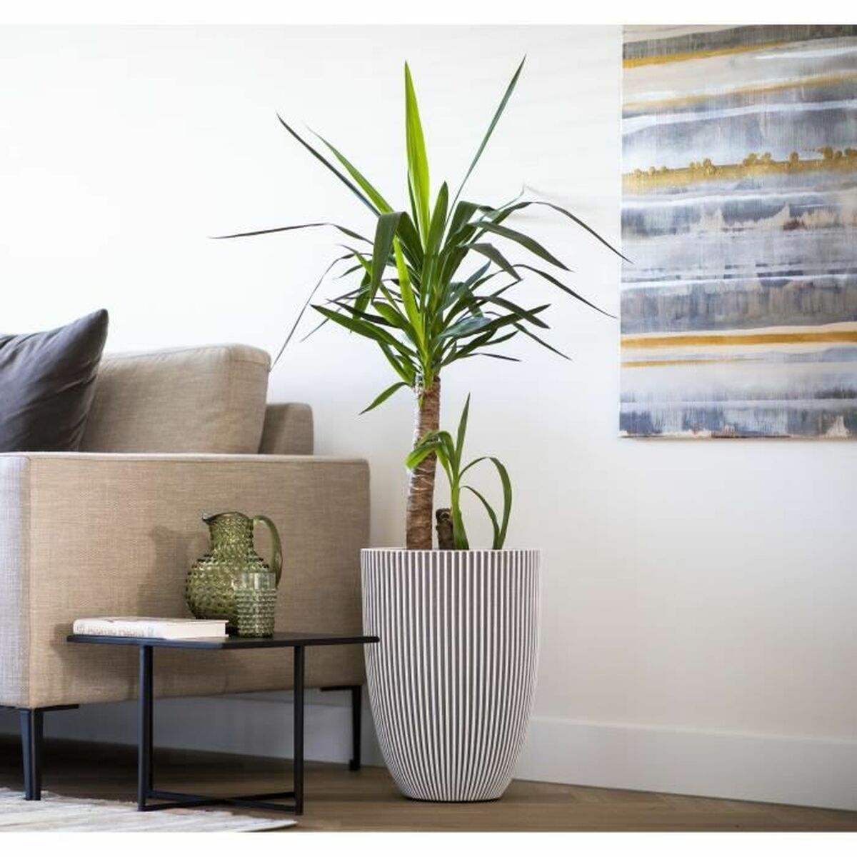 Macetero Capi Europe Beige Plástico Redondo 34 x 34 x 46 cm 3 S71007858_2