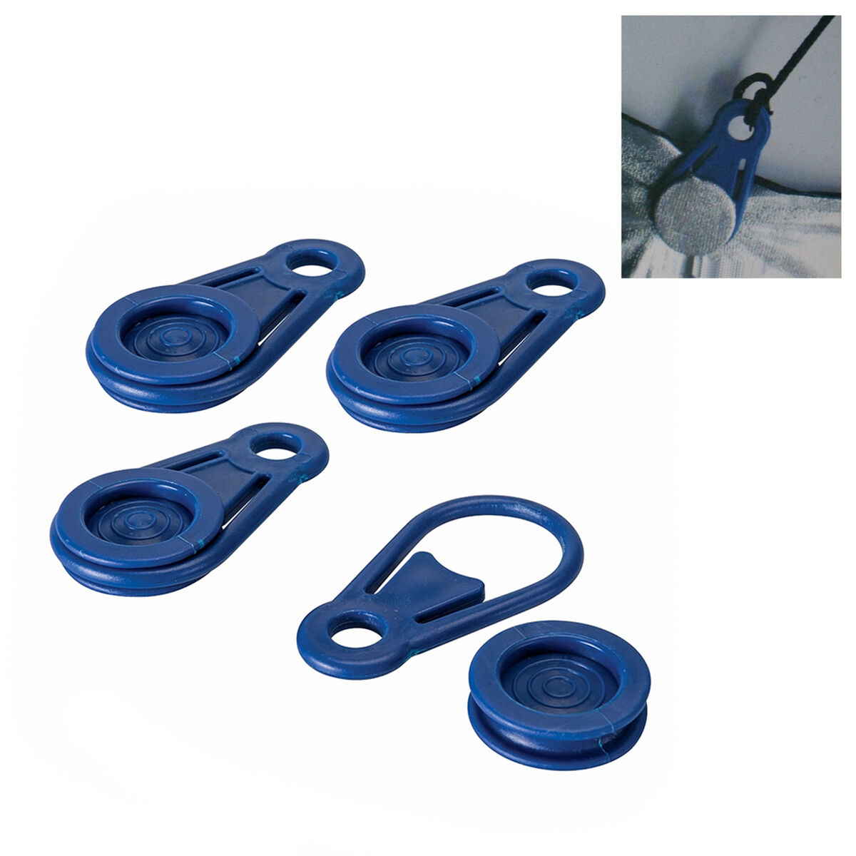 Set de pinzas para sujeción de toldos y lonas Bensontools Clip Azul 6 Unidades Ø 0,44 x 8,3 cm 1 S7901486_0