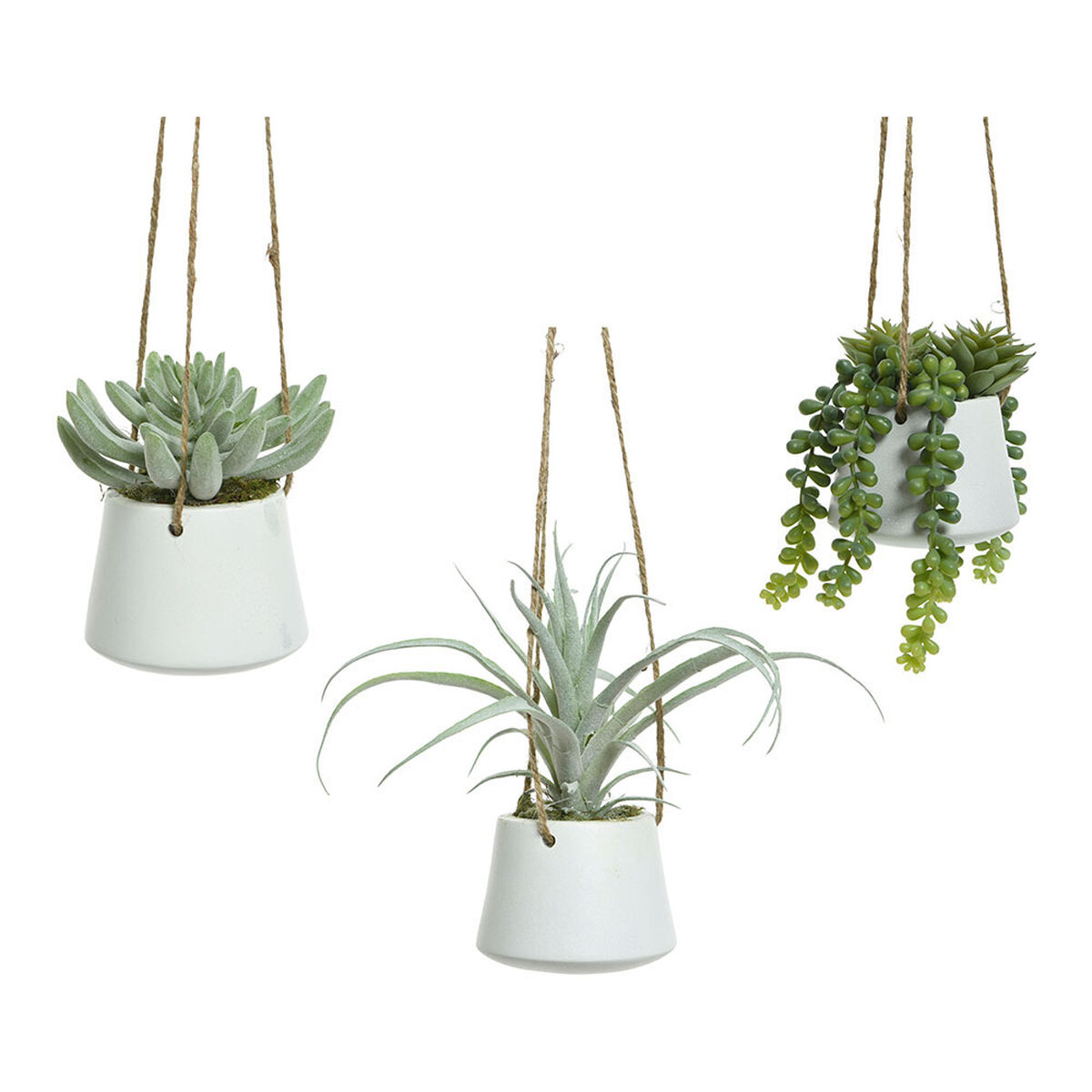 Planta Decorativa 800073 Suculenta 20 cm Para colgar Artificial 1 S7922400_0