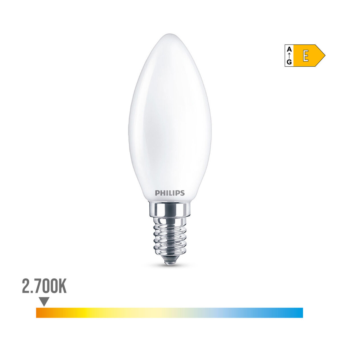 Bombilla LED Philips Vela E 6,5 W 60 W E14 806 lm 3,5 x 9,7 cm (2700 K) 3 S7907774_2