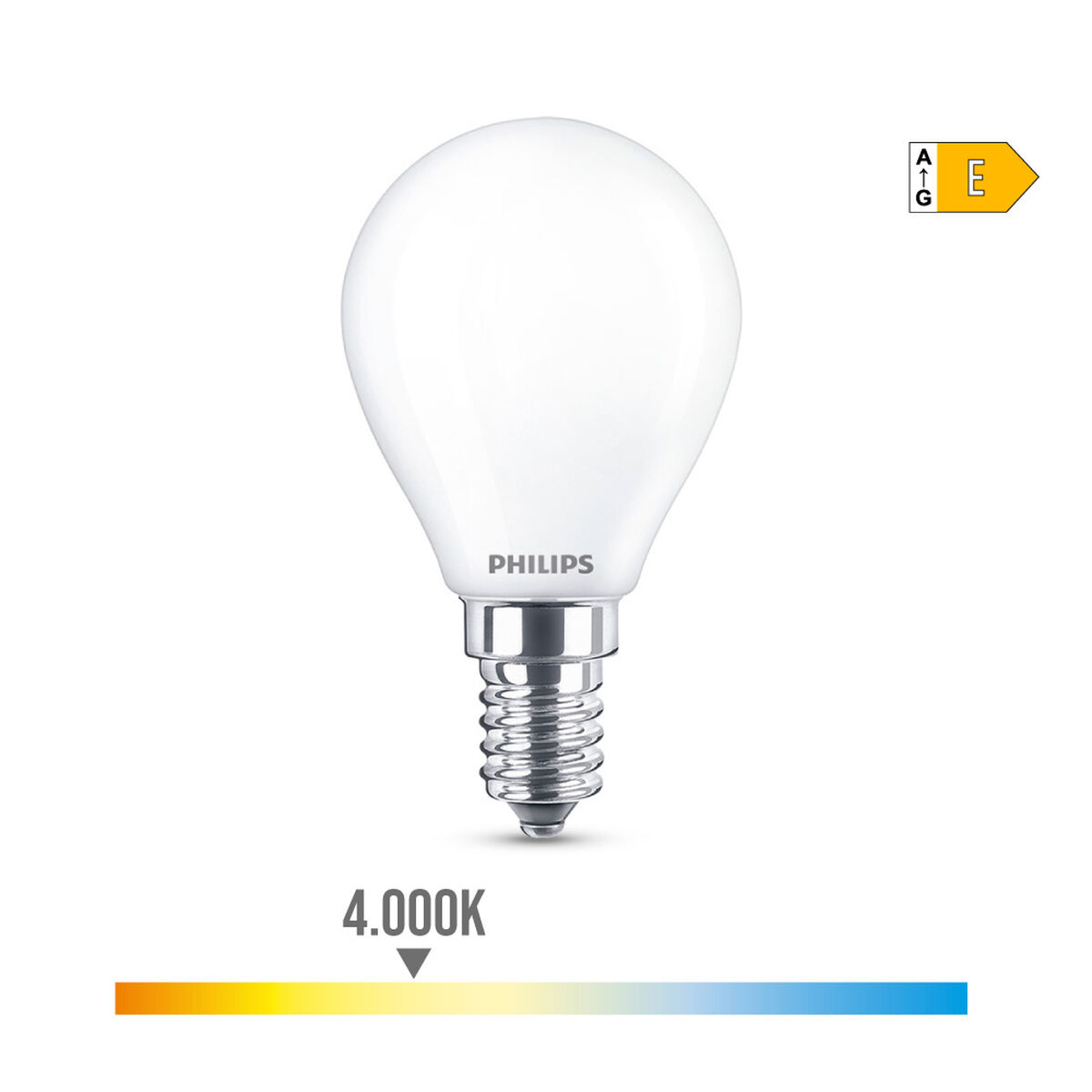 Bombilla LED Philips E 6.5 W 6,5 W 60 W E14 806 lm Ø 4,5 x 8 cm (4000 K) 2 S7907784_1