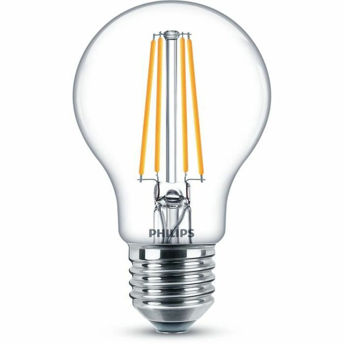 Bombilla LED Philips Classic 60 W Blanco E E27 (2700 K) (2 Unidades) 1 S7104648_0