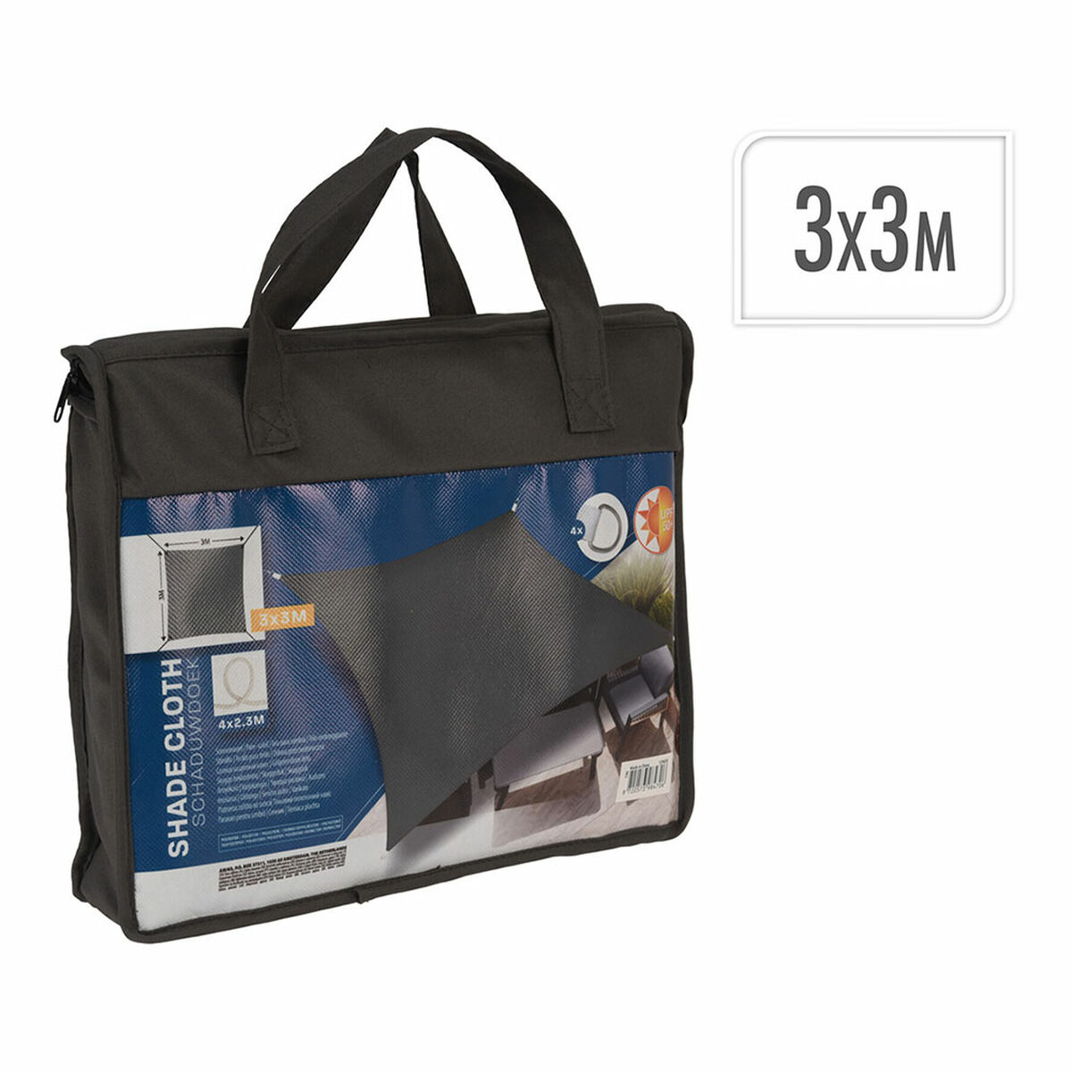 Tela Lifetime Gris Cuadrada 3 m Exterior 1 S7926823_0