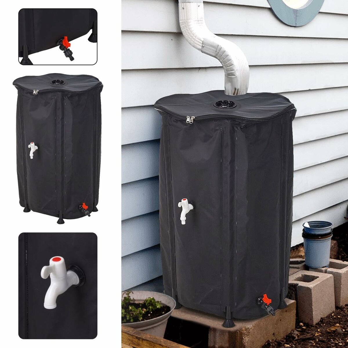 Kit de barril para lluvia Lifetime dw9200210 80 x 100 cm 250 L 3 S7923986_2