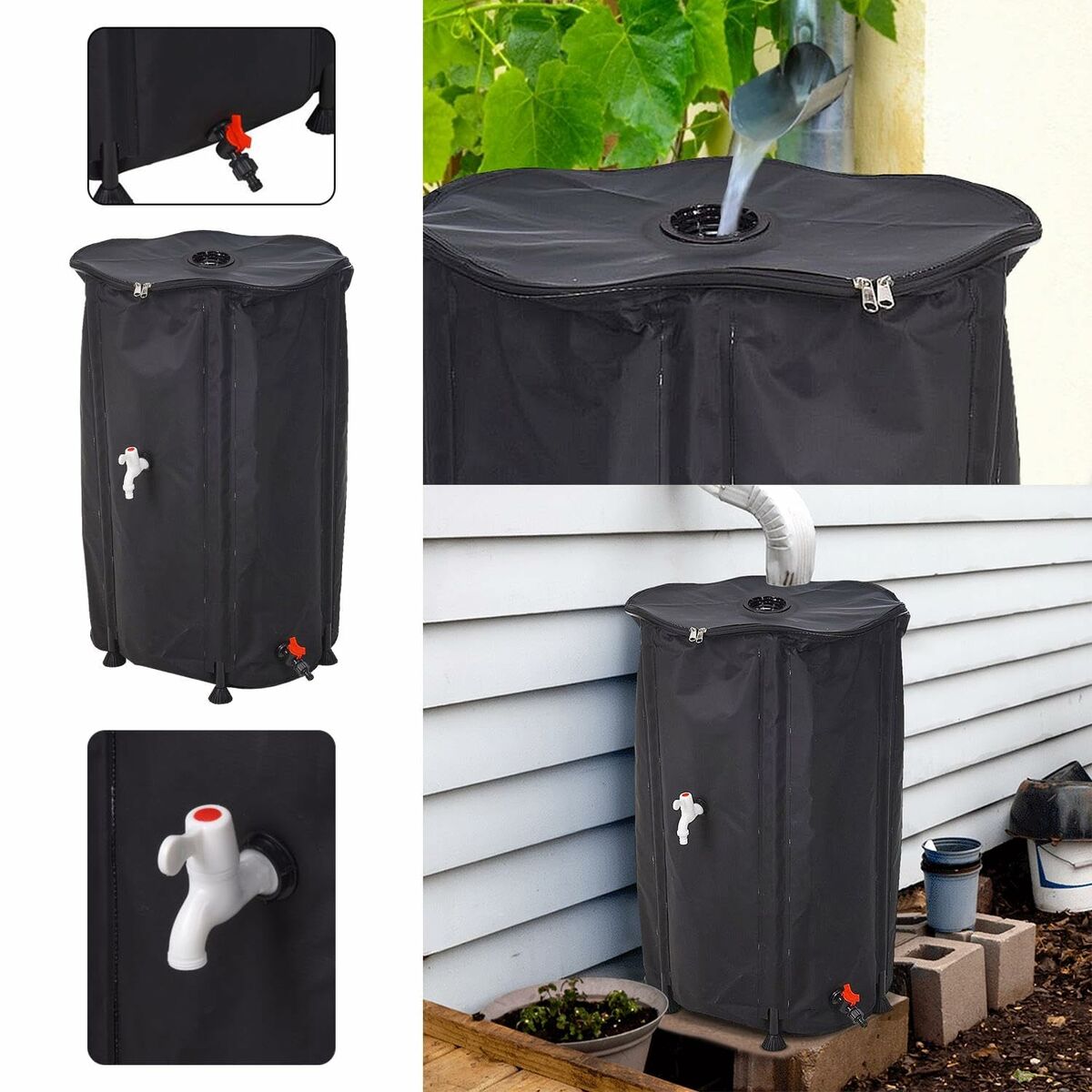 Kit de barril para lluvia Lifetime dw9200210 80 x 100 cm 250 L 6 S7923986_5