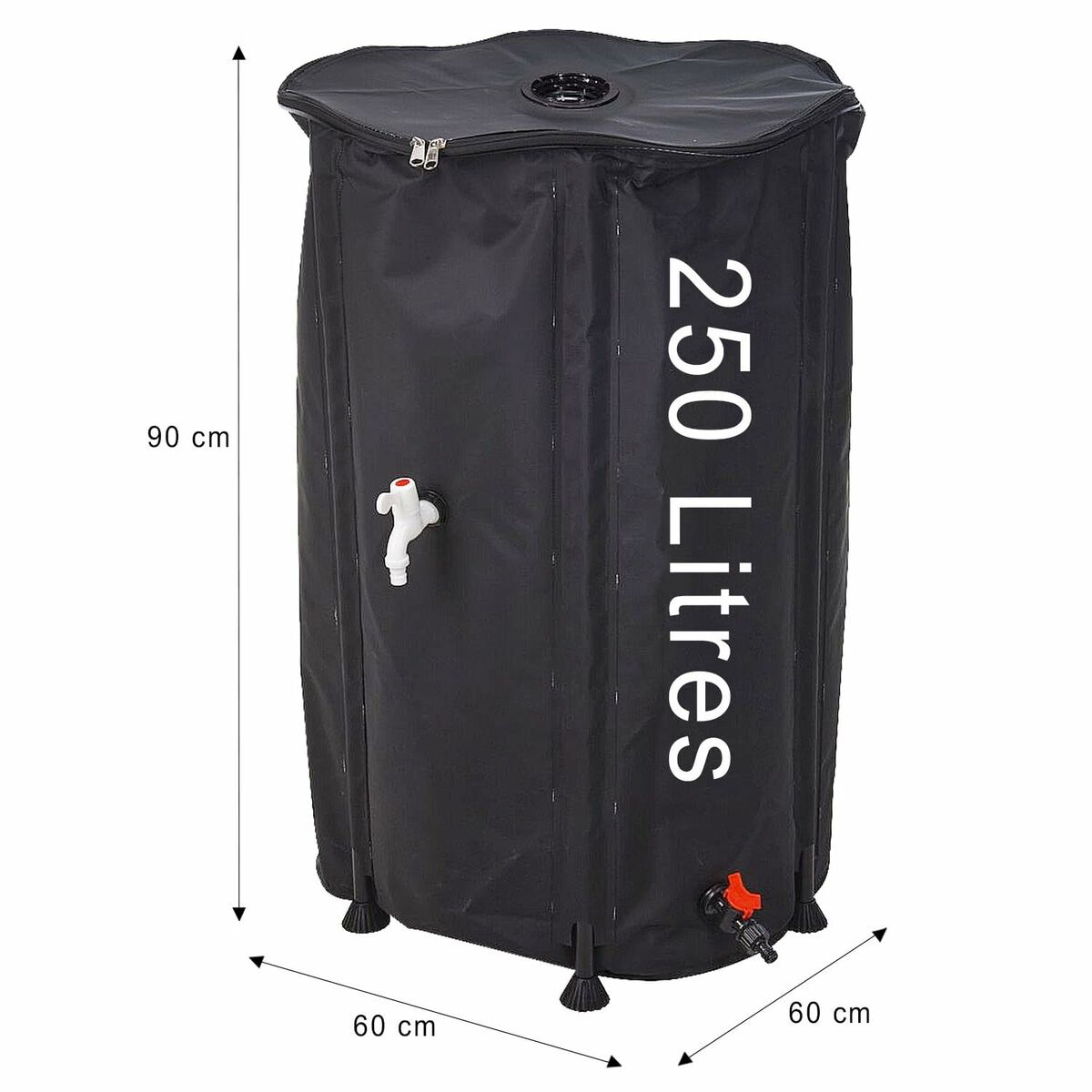 Kit de barril para lluvia Lifetime dw9200210 80 x 100 cm 250 L 8 S7923986_7