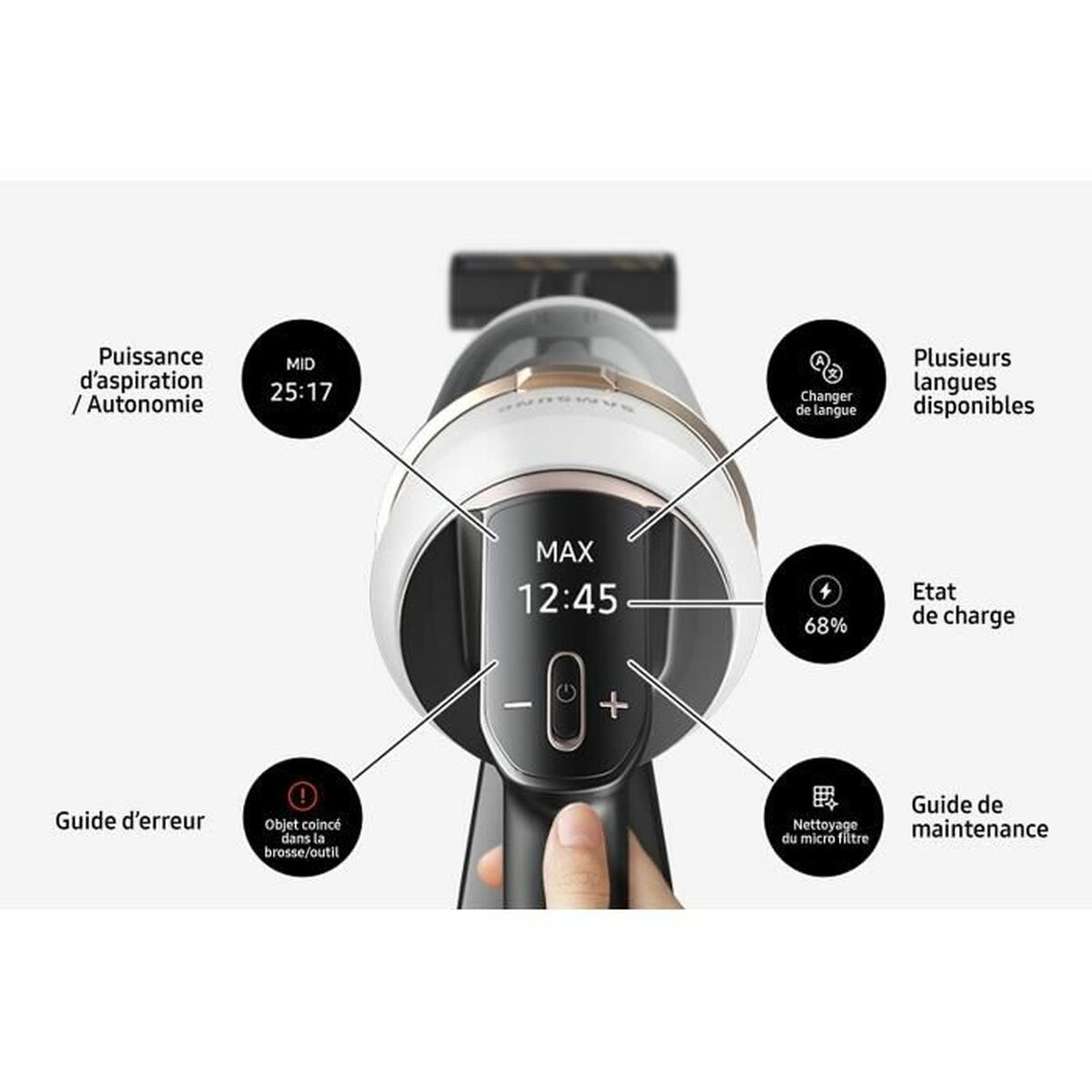 Aspiradora sin Cable Samsung Jet 85 Azul 550 W 3 S71007167_2