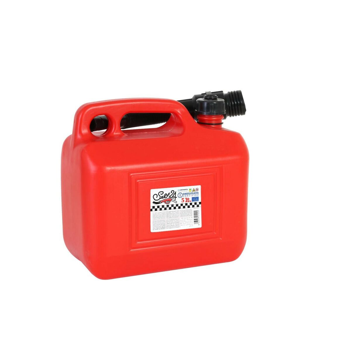 Tanque para Combustible con Embudo Continental Self Rojo 5 L (4 Unidades) 5 L 2 S2227932_1