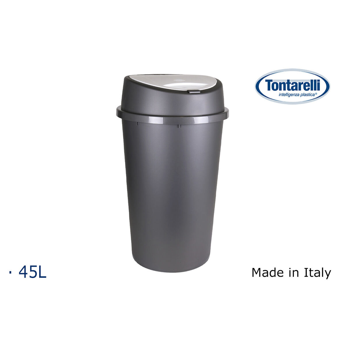 Cubo de basura Tontarelli Bingo Grafito 45 L (10 Unidades) 4 S2234229_3