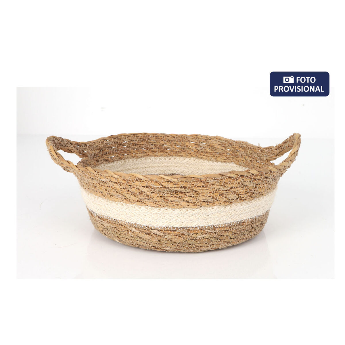 Caja de Almacenaje Privilege Mimbre ø 22 x 8 cm (12 Unidades) 3 S2239146_2