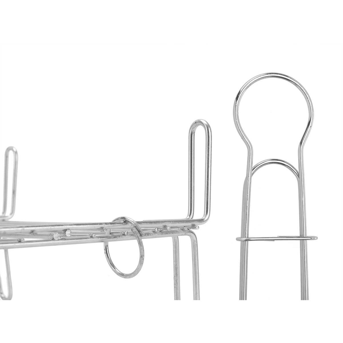 Parrilla La Dehesa Acero zincado 30 x 30 cm 32 x 16,5 x 57,5 cm Doble (5 Unidades) 4 S3623088_3