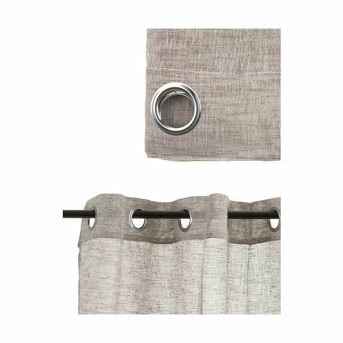 Cortina Gift Decor Marrón 140 x 0,1 x 260 cm (6 Unidades) 3 S3623529_2