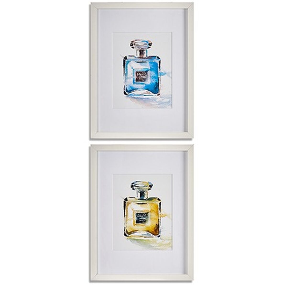 Cuadro Gift Decor Amarillo Azul Blanco Rojo Vidrio Aglomerado Perfume 33 x 3 x 43 cm (6 Unidades) 2 S3624690_1