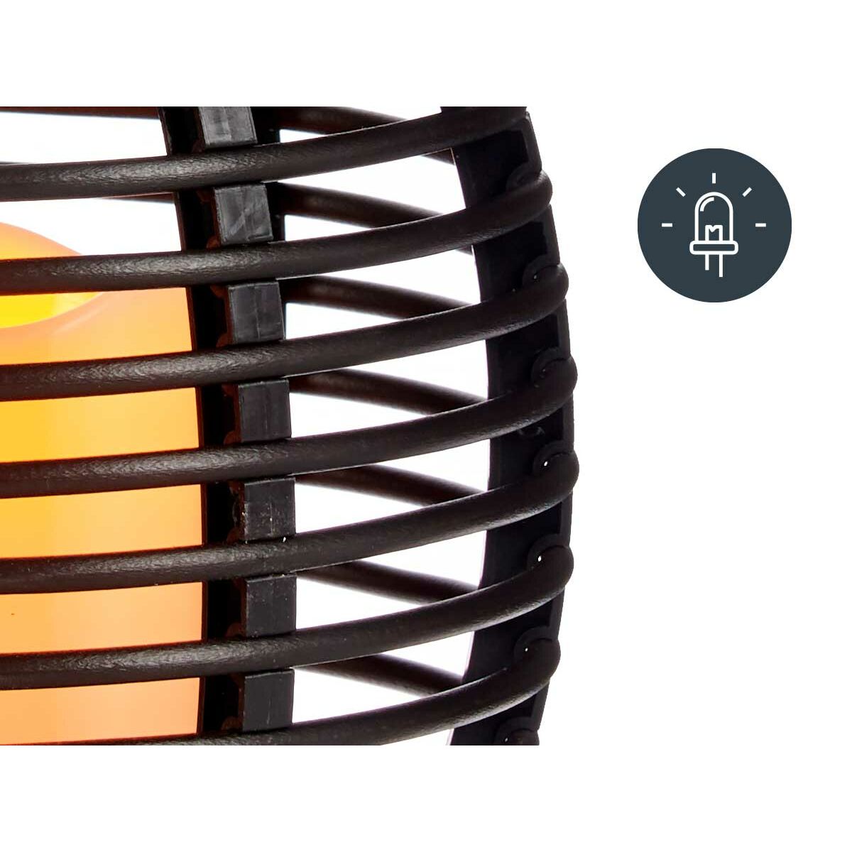 Farol LED Ibergarden Gris oscuro Plástico 16 x 20 x 16 cm (9 Unidades) 3 S3625205_2