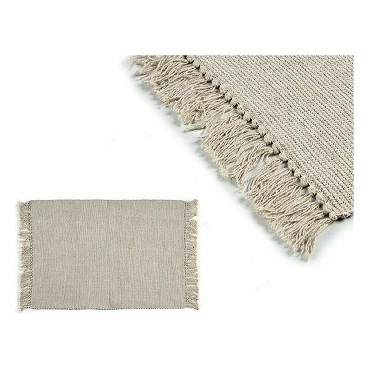 Alfombra Gift Decor Beige 80 x 120 cm 10 x 40 x 10 cm (2 Unidades) 2 S3625406_1