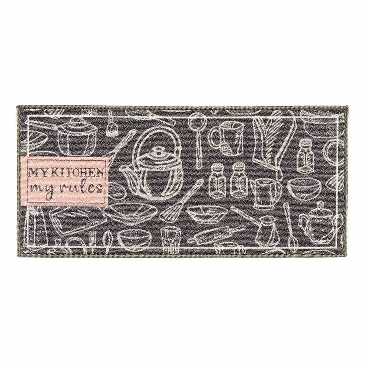 Alfombra Kinvara My Kitchen Gris 40 x 90 cm 40 x 0,05 x 90 cm Multiusos (24 Unidades) 2 S3625759_1