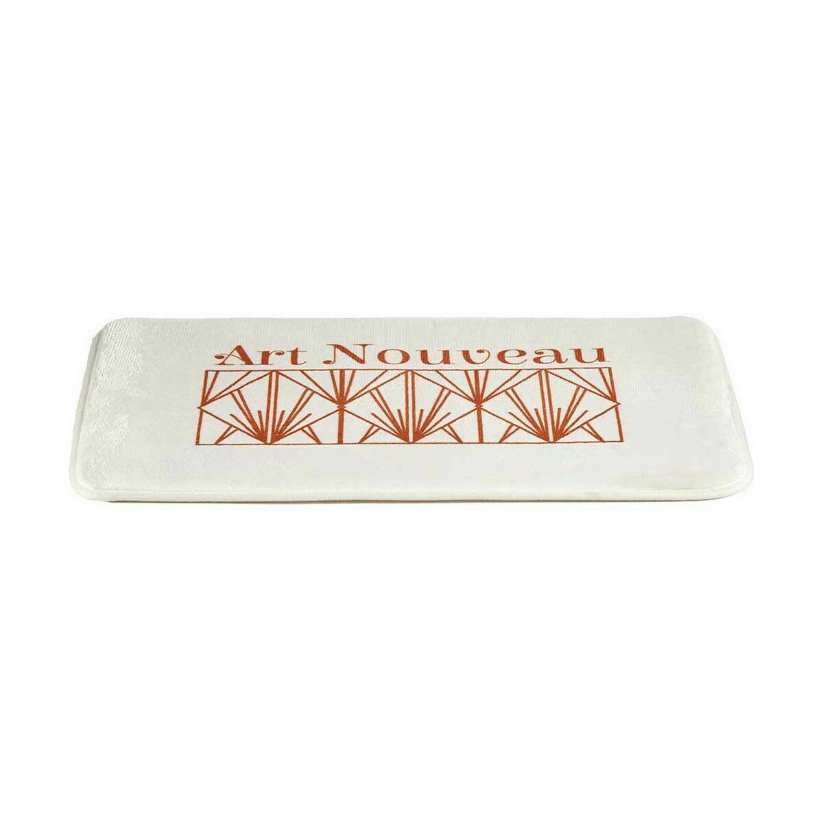 Alfombra de baño Berilo Art Nouveau Blanco Bronce PVC 40 x 1,5 x 60 cm (12 Unidades) 2 S3625815_1