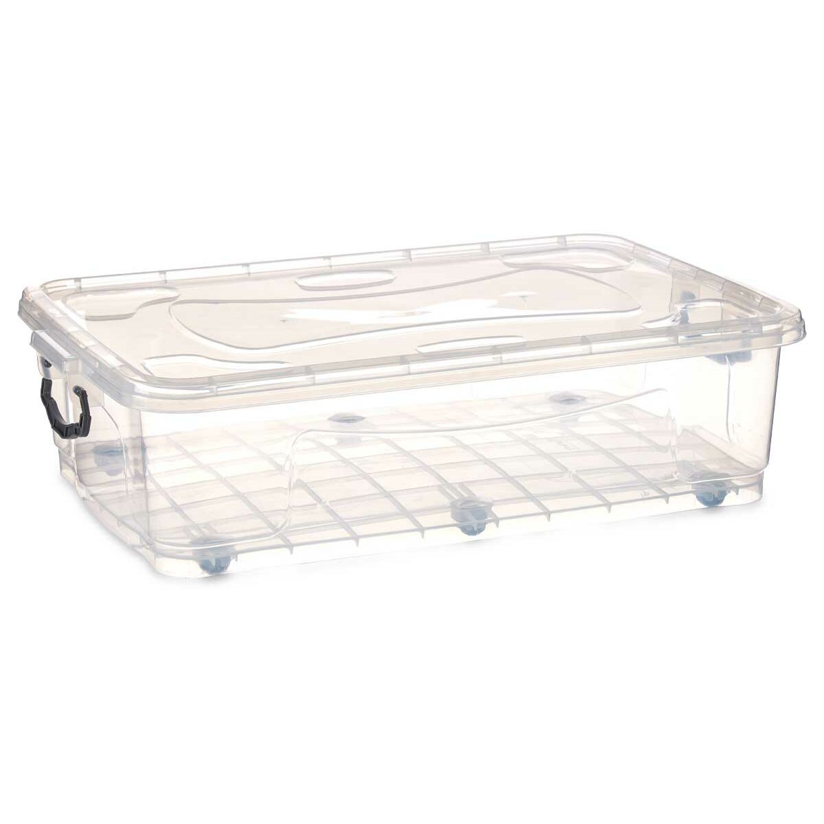 Caja de Almacenamiento con Ruedas Kipit Transparente Plástico 40 L 46,5 x 20 x 72,2 cm (6 Unidades) 2 S3626365_1