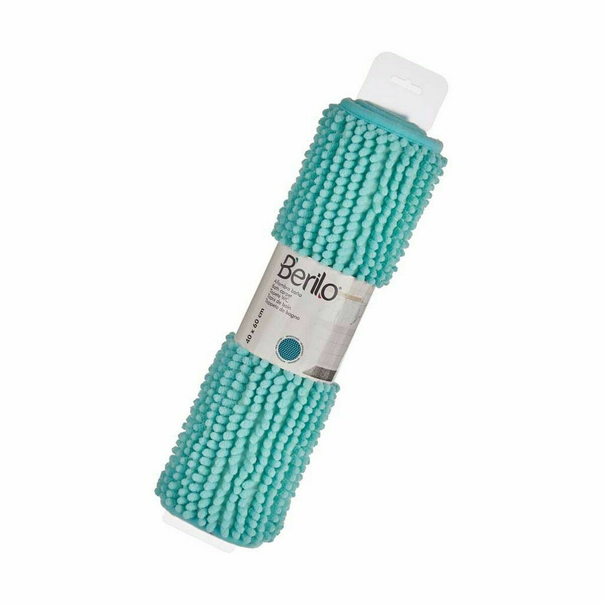 Alfombra de baño Berilo Turquesa 59 x 40 x 2,5 cm 11 x 11 x 47 cm (12 Unidades) 3 S3626654_2