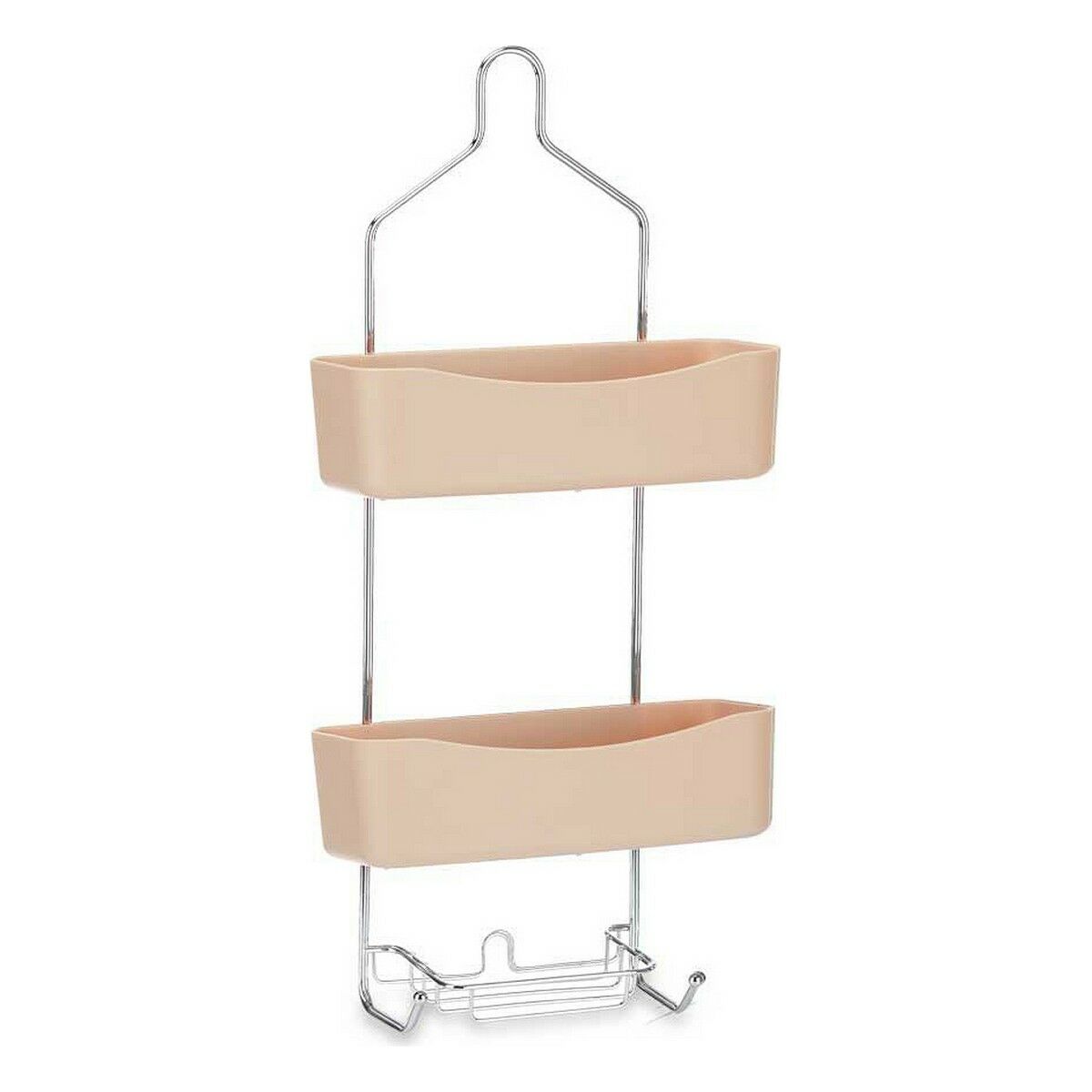 Estantería de Baño Berilo Beige Metal Plástico 28 x 60 x 14 cm (6 Unidades) 2 S3626990_1
