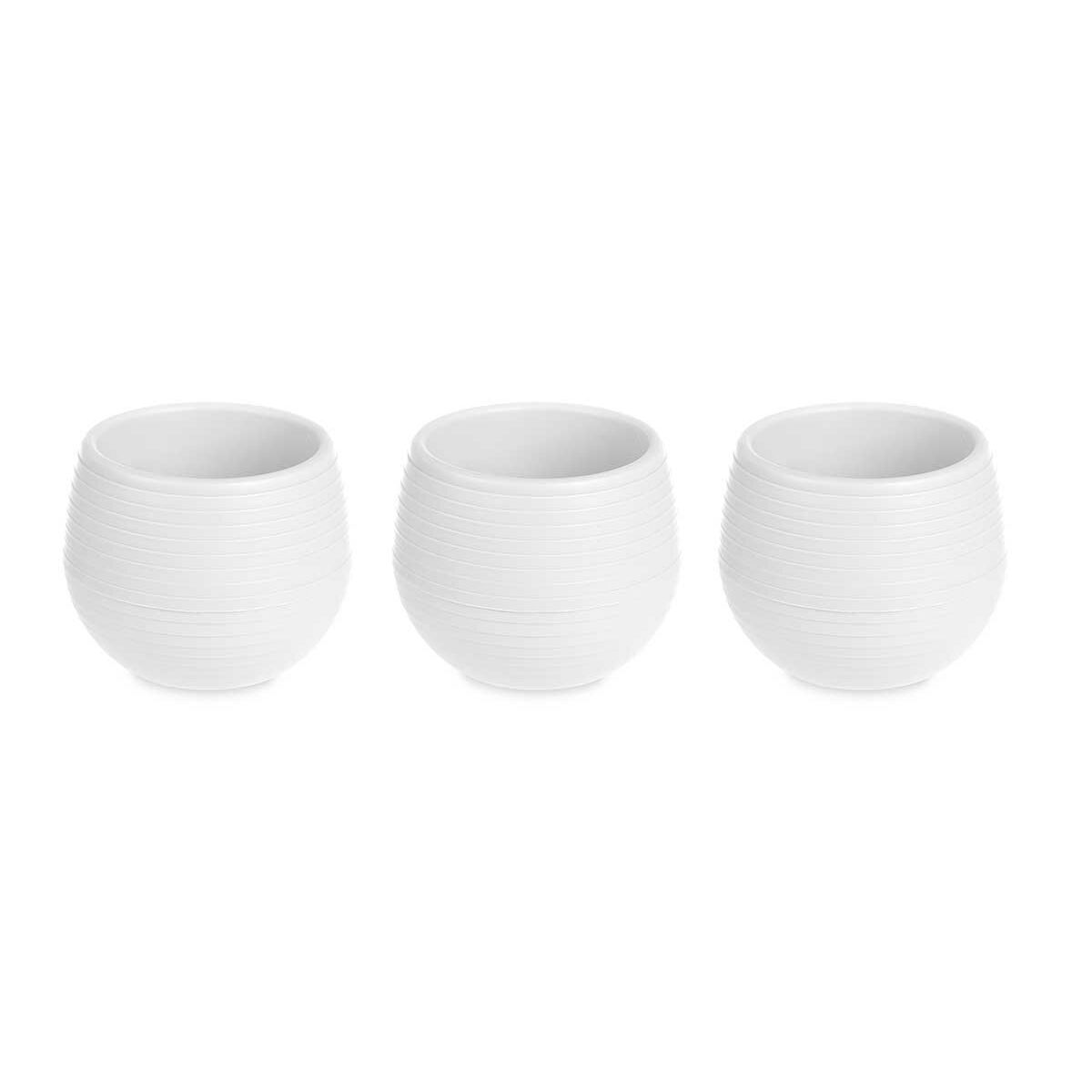 Set de Macetas Ibergarden Blanco Plástico 16,5 x 16,5 x 14,5 cm 51 x 14 x 17 cm 51,5 x 14,5 x 16,5 cm 17 x 14 x 51 cm (4 Unidade 2 S3628981_1