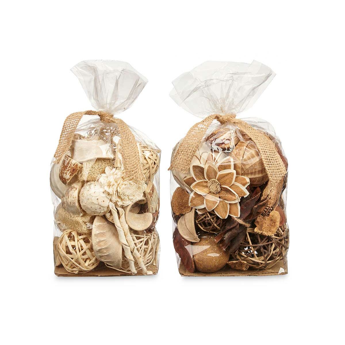 Popurrí Decorativo Gift Decor Blanco Marrón 19 x 40 x 14 cm (8 Unidades) 3 S3631316_2