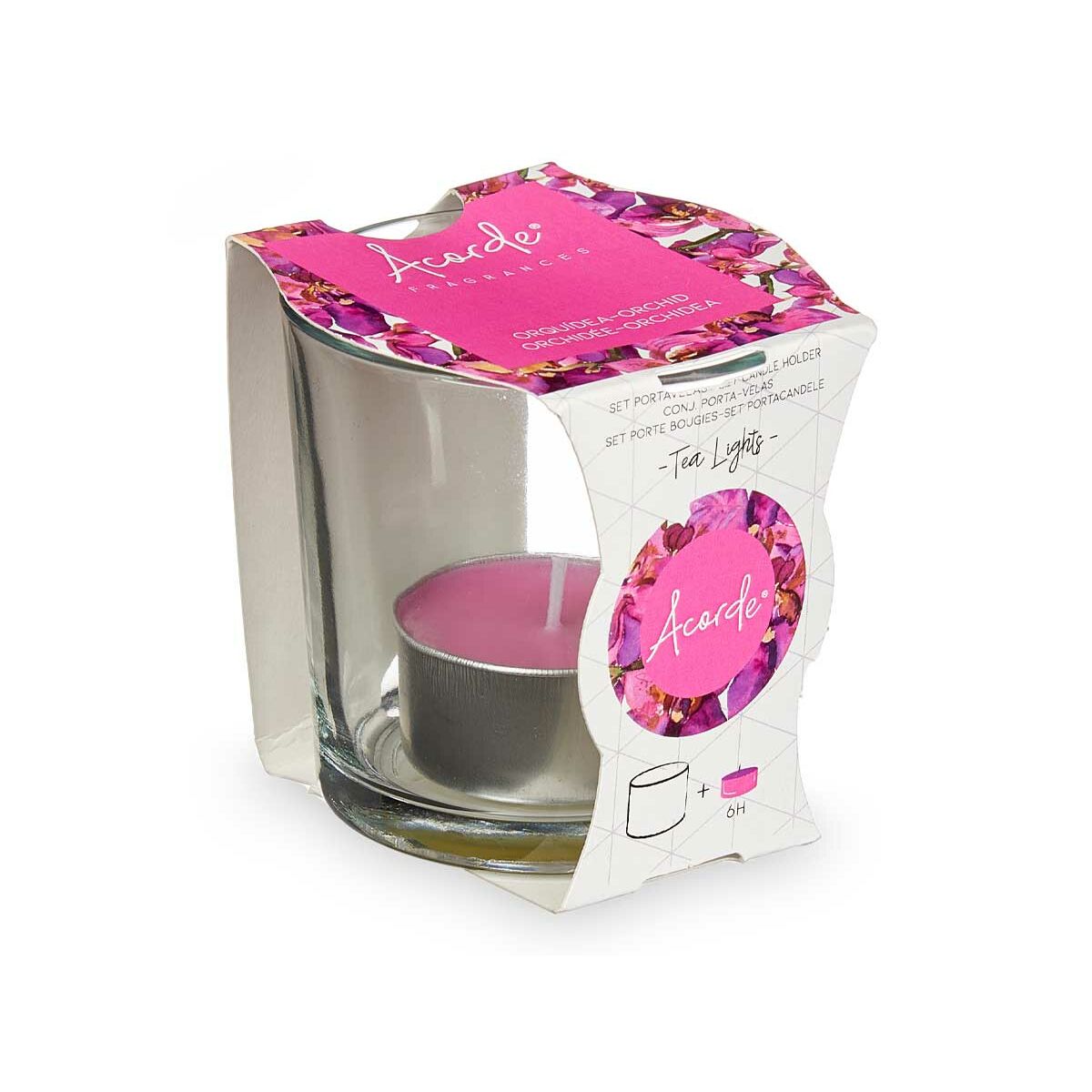 Vela Perfumada Acorde Tealight Orquídea (12 Unidades) 3 S3631576_2