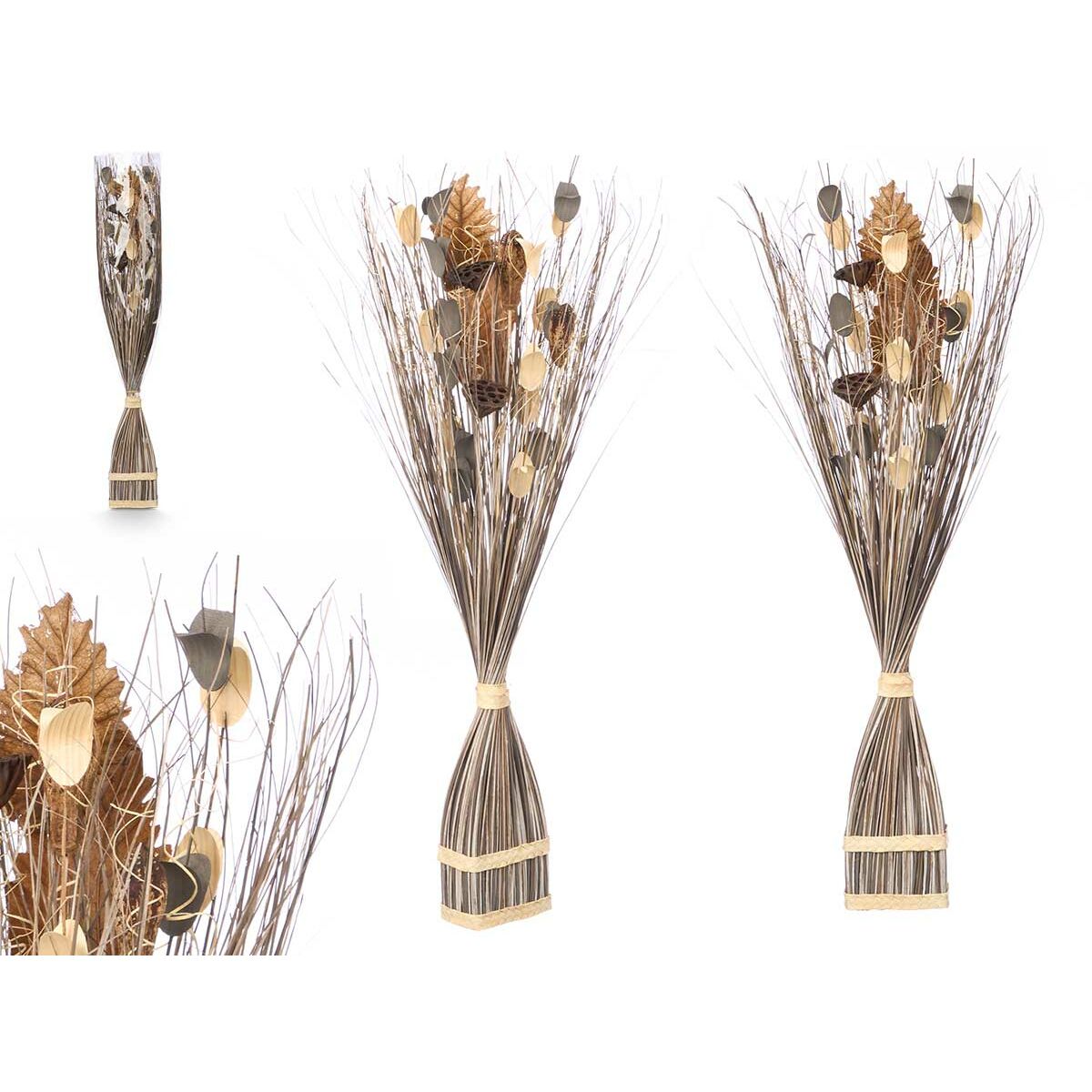 Flor Decorativa Gift Decor Gris 14 x 100 x 10 cm 8 x 100 x 18 cm (4 Unidades) 2 S3633221_1