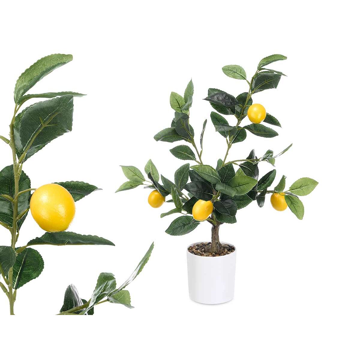 Planta Decorativa Ibergarden Espuma Polietileno Melamina Limonero 40 x 58 x 38 cm (6 Unidades) 3 S3633948_2