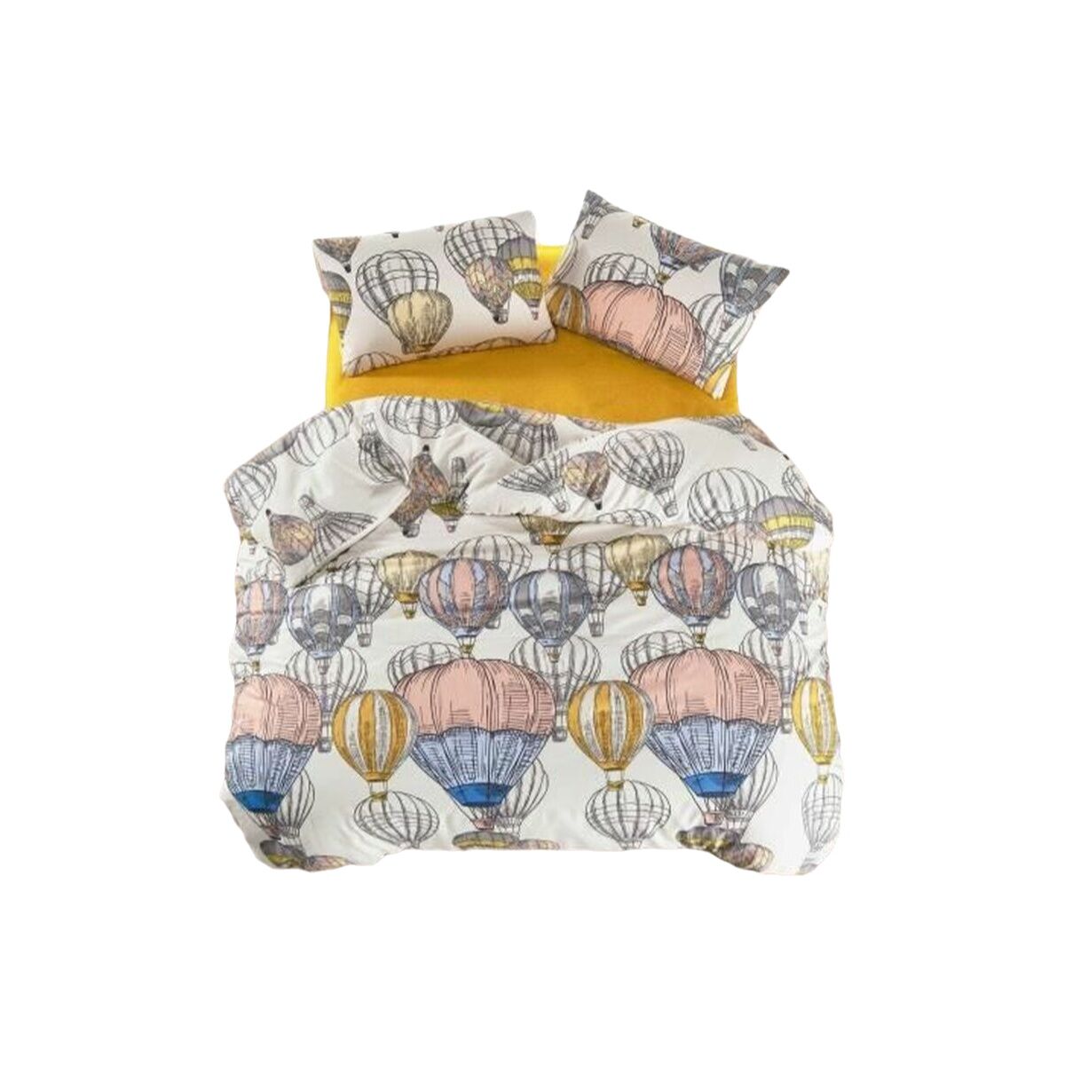 Juego de funda nórdica Mostaza Cama de 200 3 Piezas 1 S71020771_0