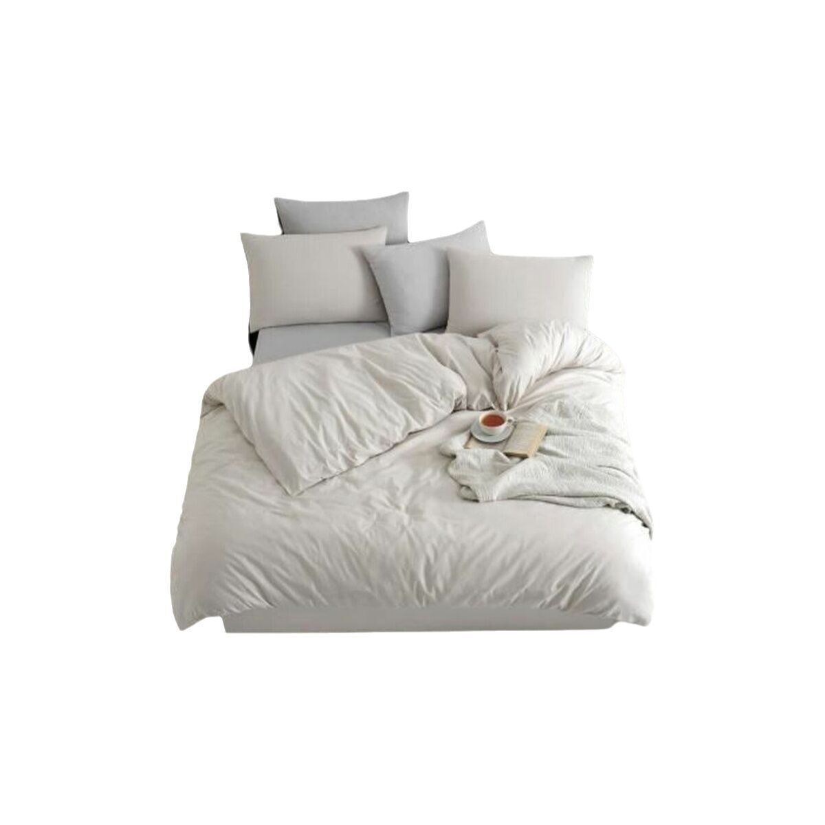 Juego de funda nórdica Beige Cama de 200 3 Piezas 1 S71020775_0