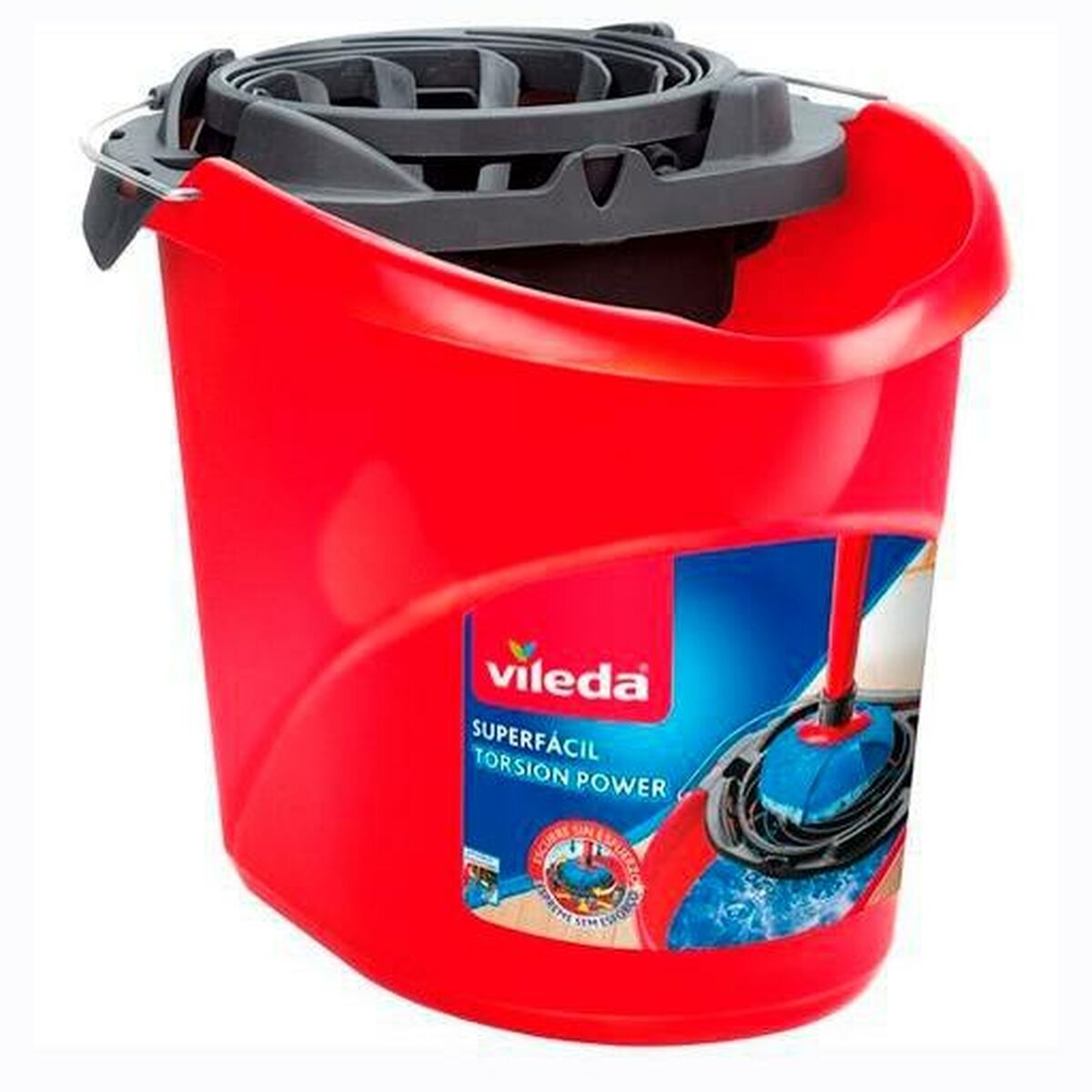 Cubo de Fregar Vileda Rojo 10 L (5 Unidades) 2 S8433826_1