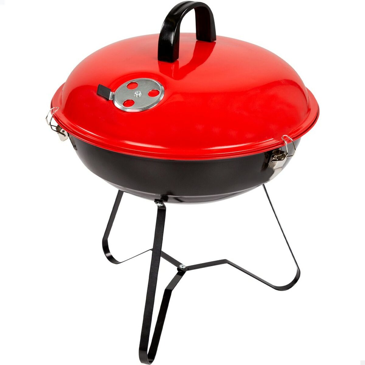 Barbacoa Portátil Aktive Metal esmaltado Ø 36 cm 36 x 44 x 36 cm (4 Unidades) Rojo 2 S8901051_1