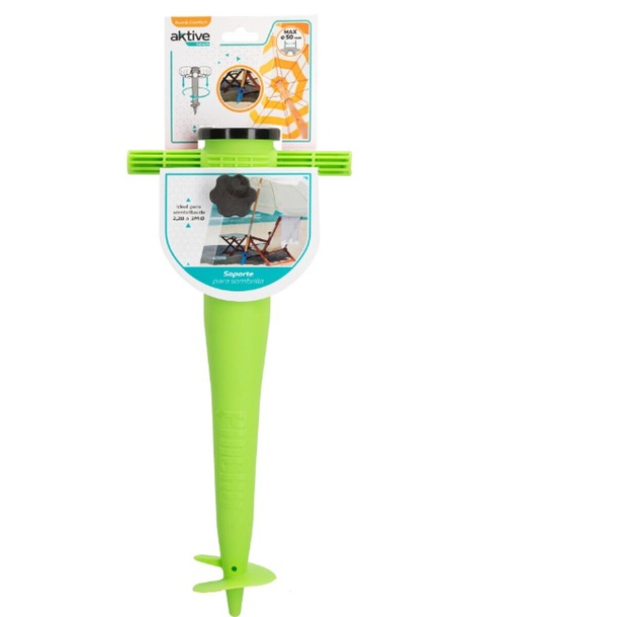 Colgador para sombrilla Aktive Plástico 18,5 x 40,5 x 8 cm (6 Unidades) 5 S8901067_4