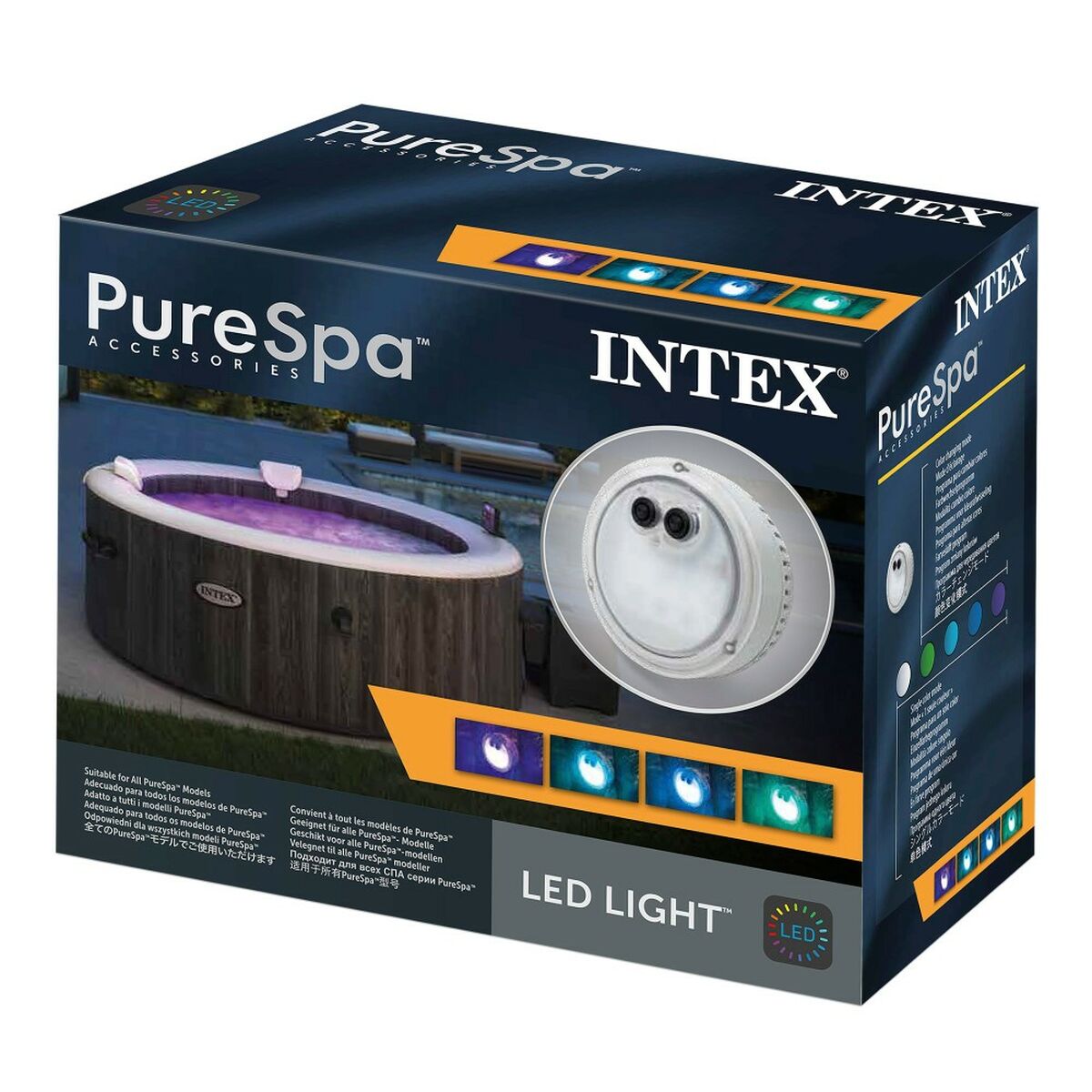Luz de piscina Intex 28503 12 x 12 x 6,5 cm Multicolor (8 Unidades) 6 S8901758_5