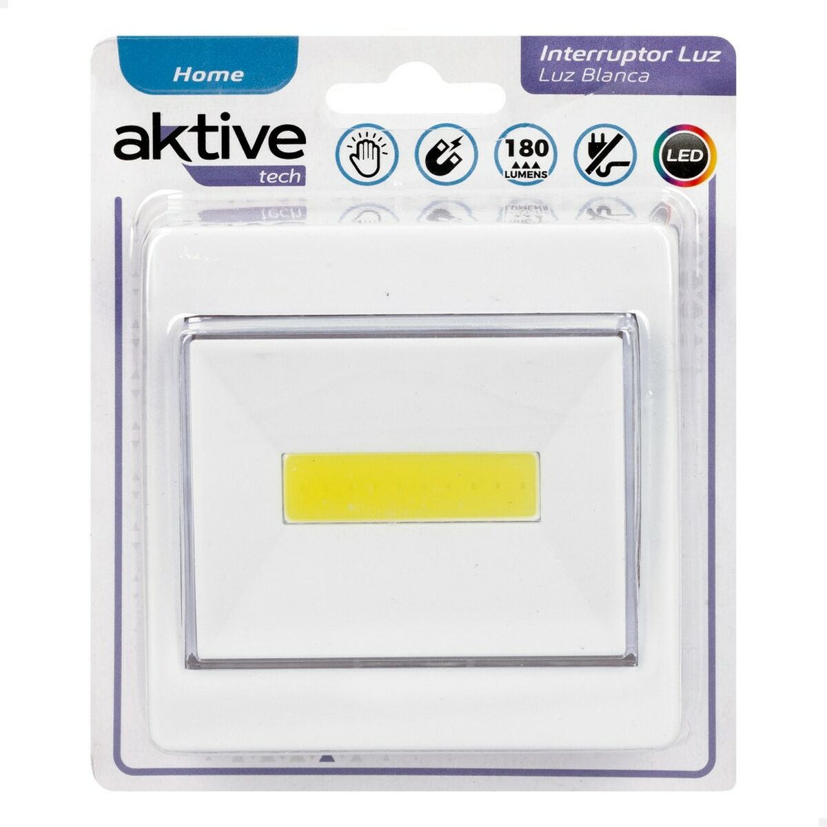 Interruptor Aktive Blanco 8,5 x 8,5 x 3 cm (24 Unidades) 4 S8902989_3