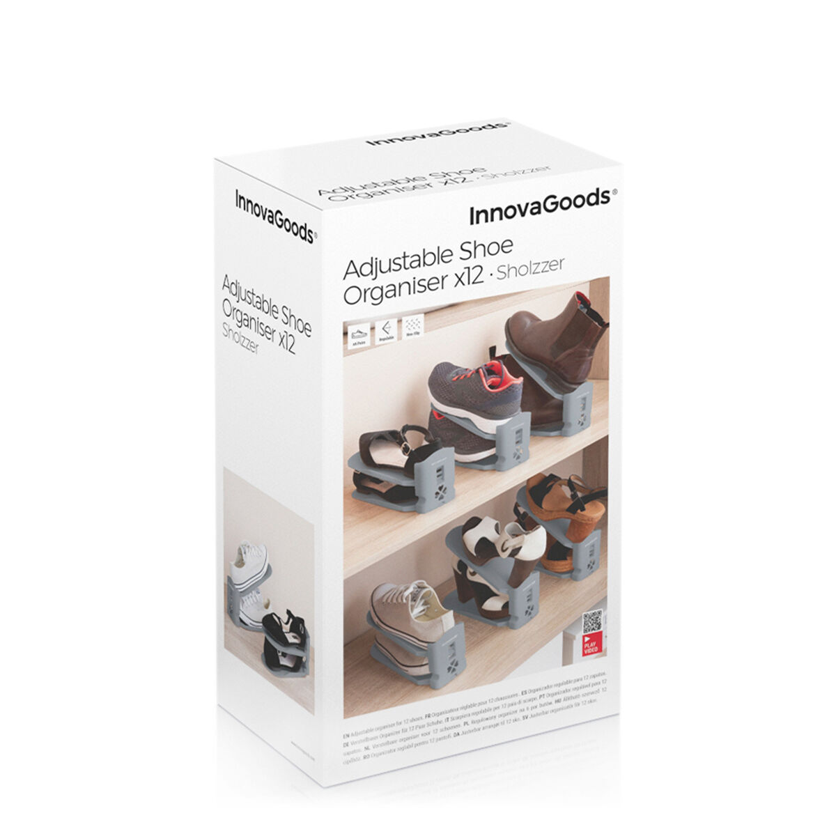 Organizador de Zapatos Regulable Sholzzer InnovaGoods 6 Unidades 12 V0103546_11