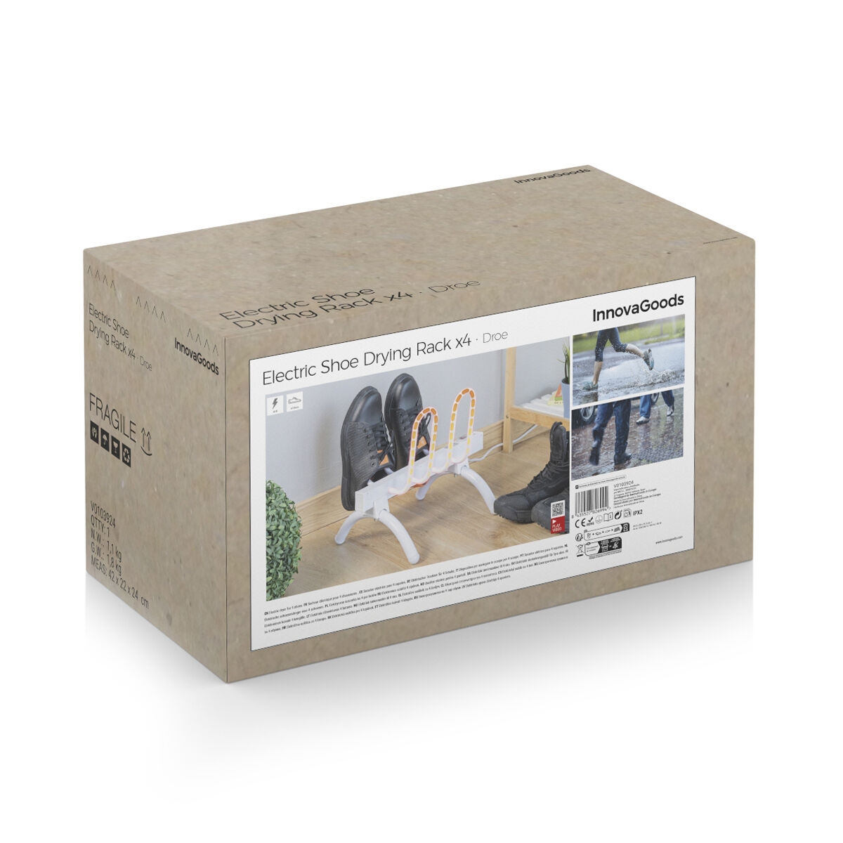 Tendedero Secador de Calzado Eléctrico Droe InnovaGoods 40 W 2 pares 7 V0103924_6