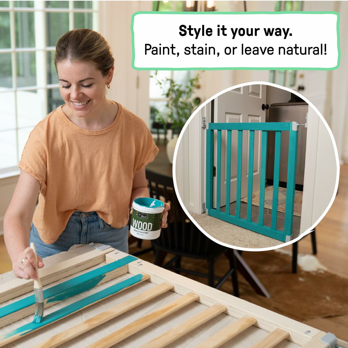 Barrera de seguridad Ingenuity Marrón 76-91 cm 8 S71022469_7