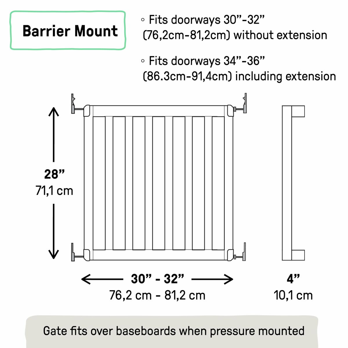 Barrera de seguridad Ingenuity Marrón 76-91 cm 13 S71022469_12
