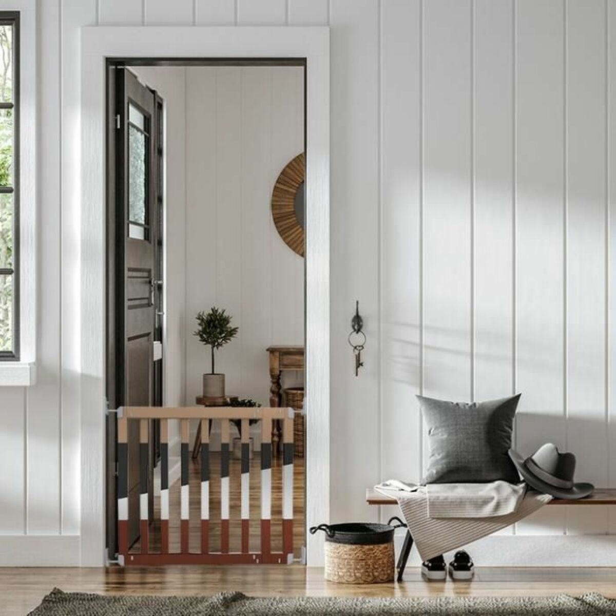 Barrera de seguridad Ingenuity Marrón 76-91 cm 3 S71022469_2