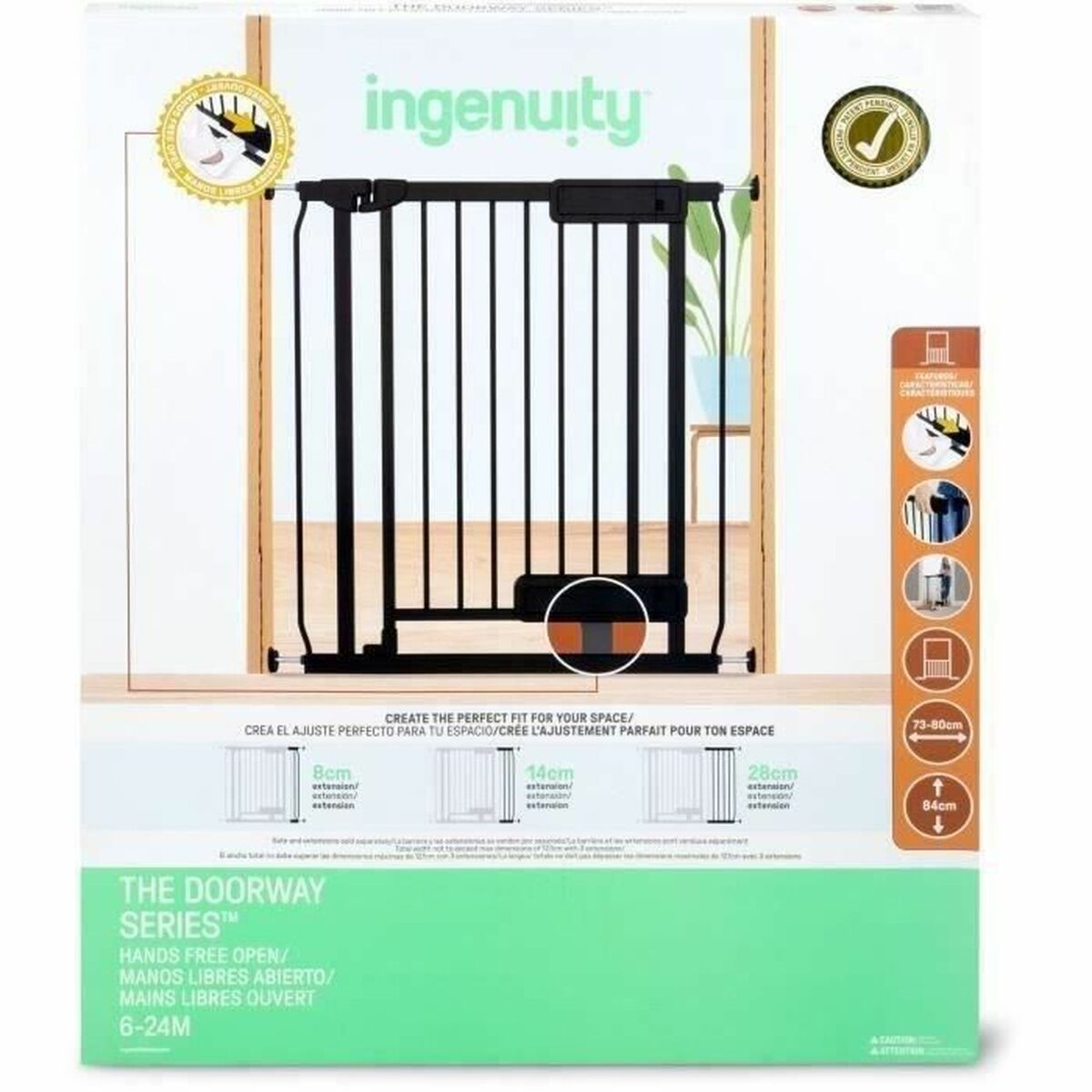 Barrera de seguridad Ingenuity Negro 73-80 cm 4 S71022470_3