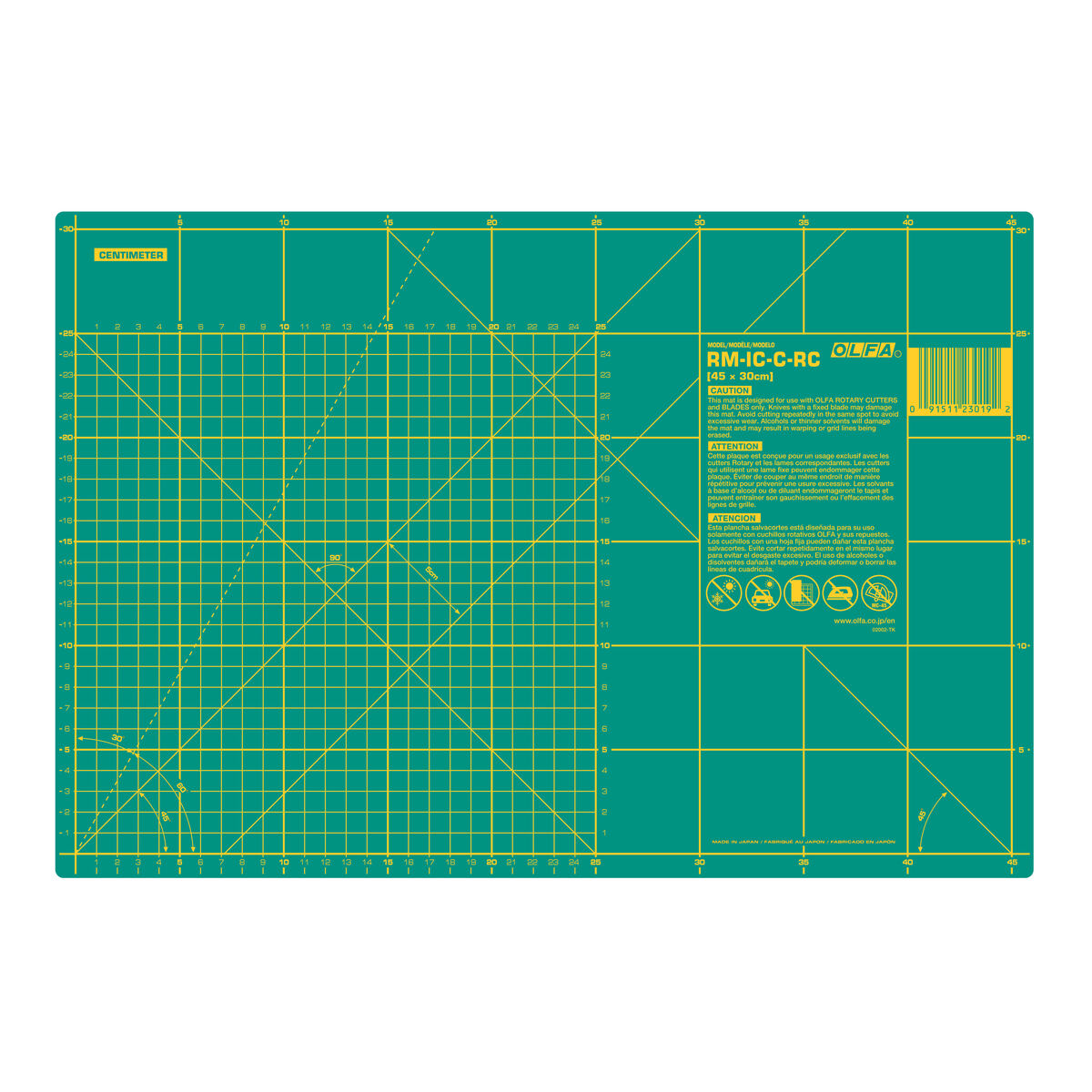 Plancha de corte Olfa 45 x 30 cm 2 M1206626_1