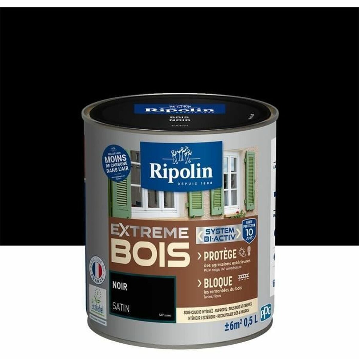 Pintura de Imprimación Ripolin noir Satinado 500 ml 6 S71014308_5