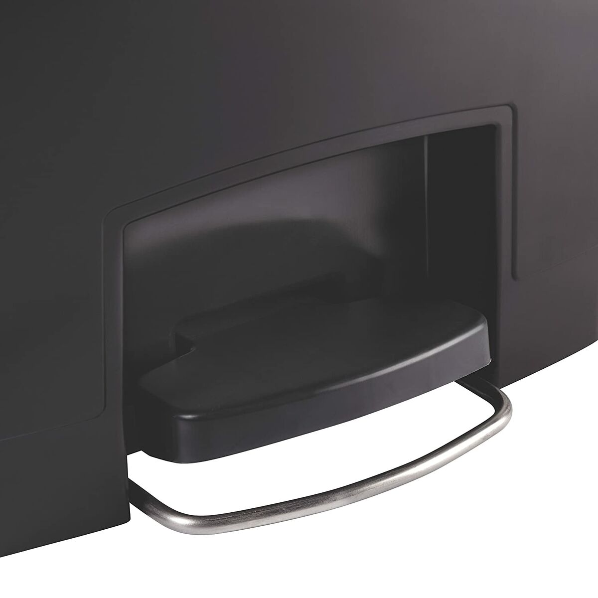 Cubo para la Basura Rubbermaid TAPA BASCULANTE Blanco Negro Plástico 25 L 2 S7607010_1