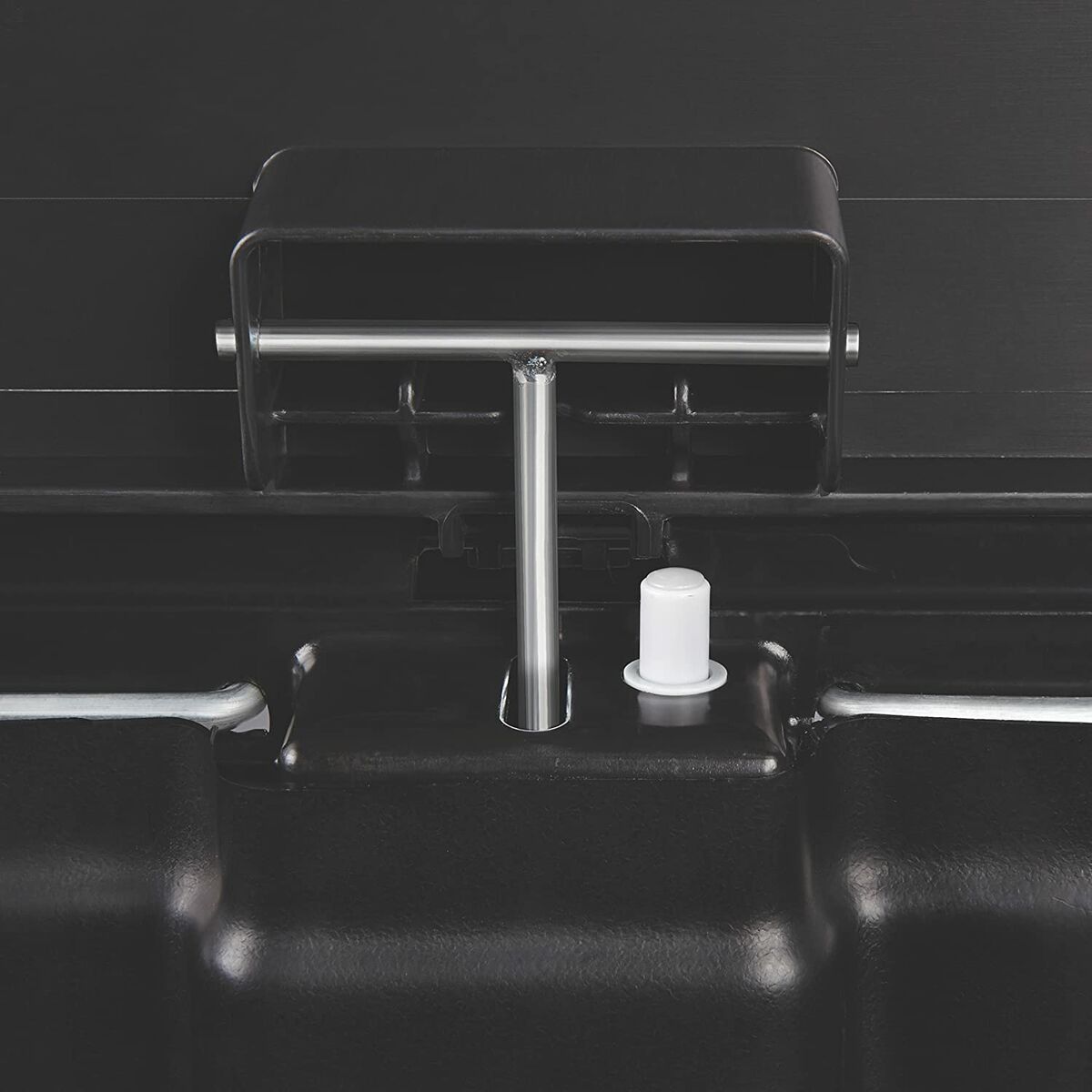 Cubo para la Basura Rubbermaid TAPA BASCULANTE Blanco Negro Plástico 25 L 3 S7607010_2