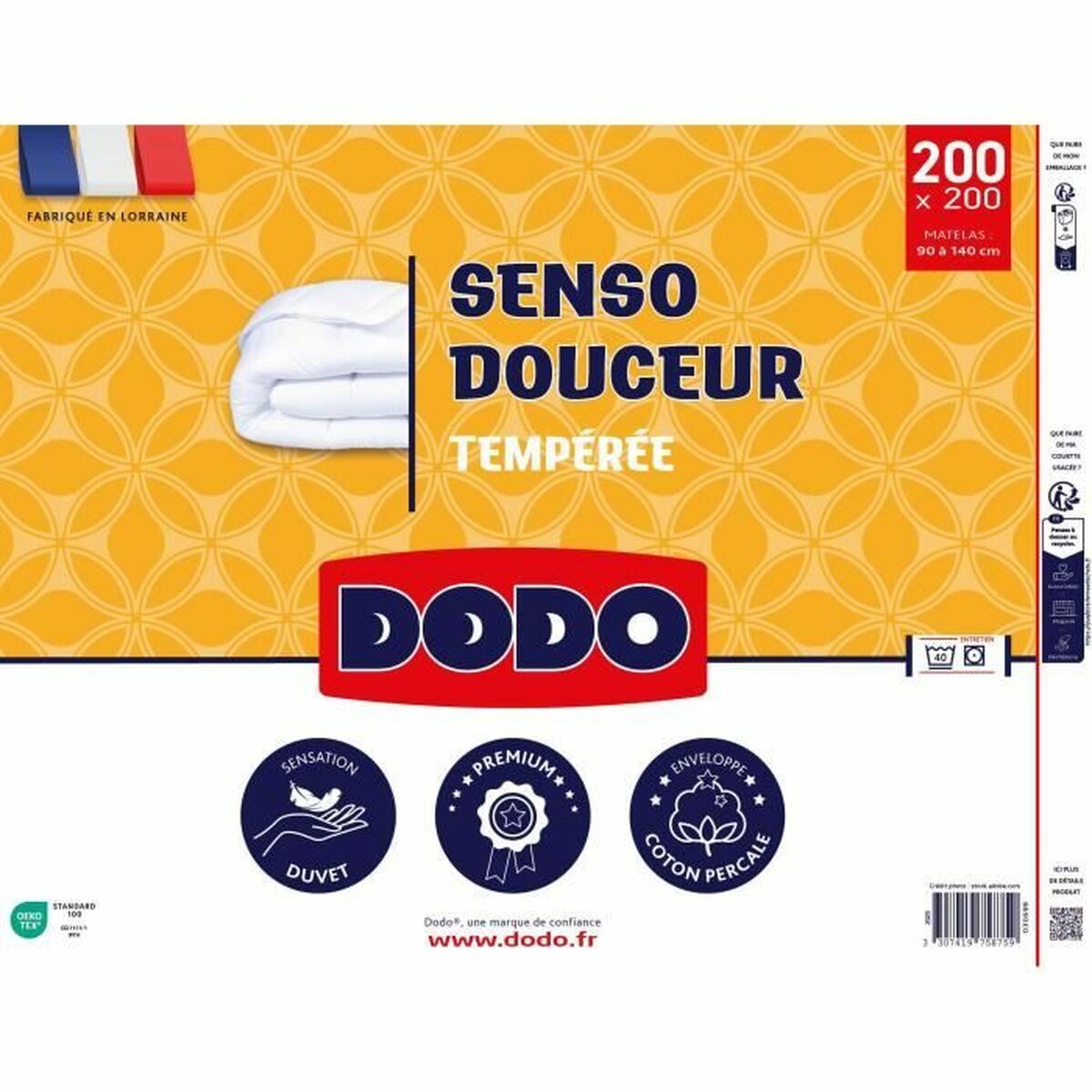 Relleno Nórdico DODO SENSO DOUCEUR Blanco 350 g/m² 200 x 200 cm 2 S71021573_1